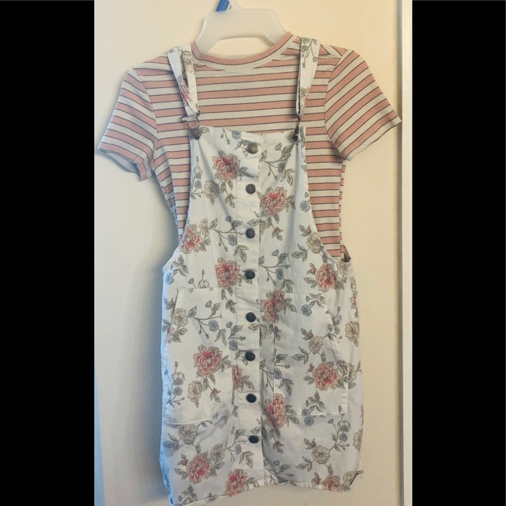 COPY - Two piece floral overall set